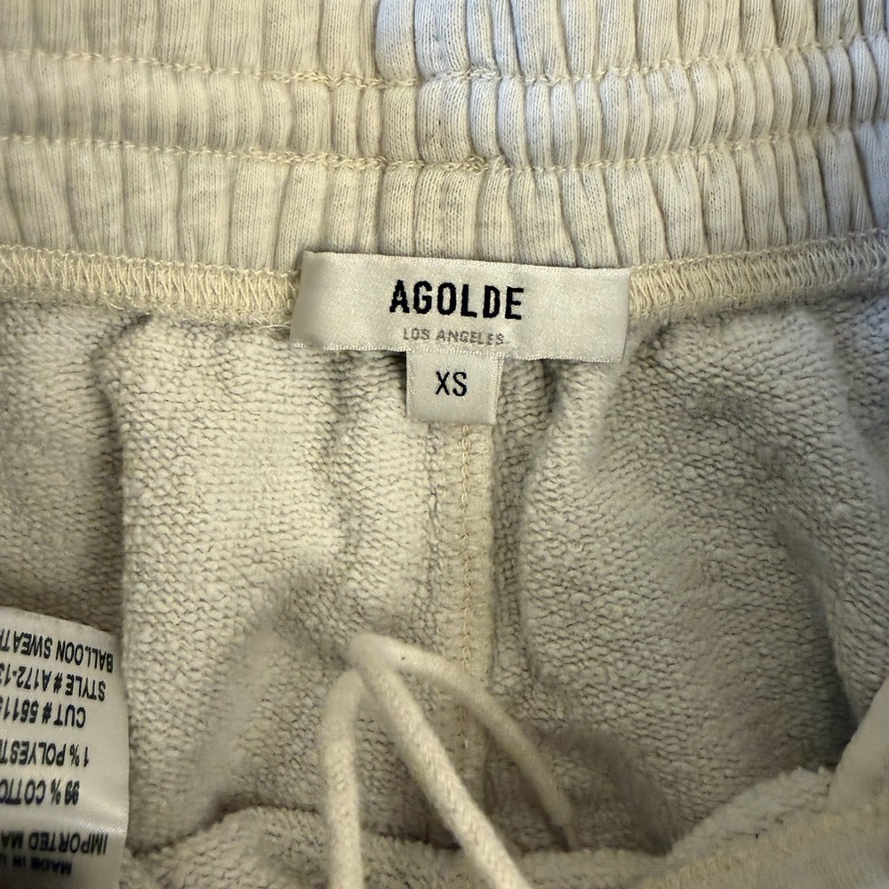 Agolde Casual High-Waist Balloon Sweat Pants - Picture 3 of 5